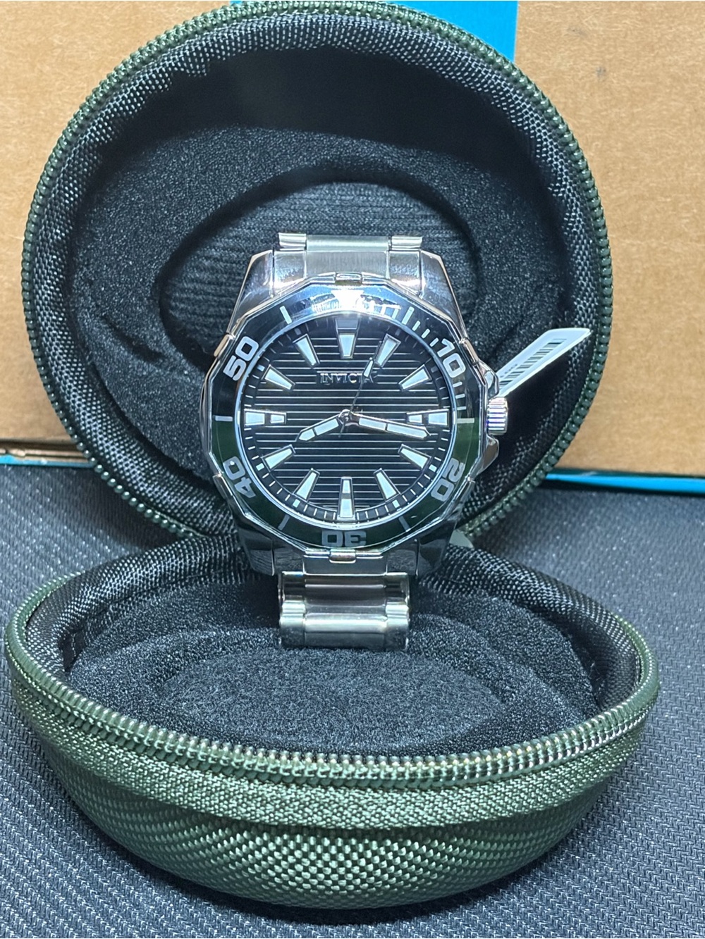 Invicta Pro Diver Meridian Special Edition Men's Watch 46mm, Steel w/ Black Dial